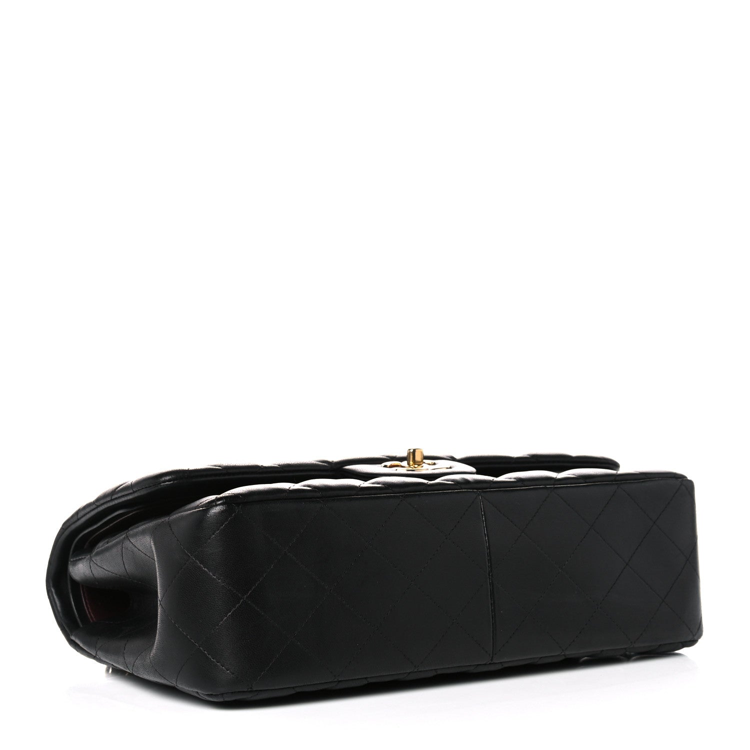 Chanel Lambskin Quilted Jumbo Double Flap Black 4 of 13