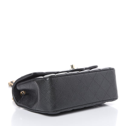 Chanel Caviar Quilted Mini Rectangular Flap Dark Grey 4 of 10