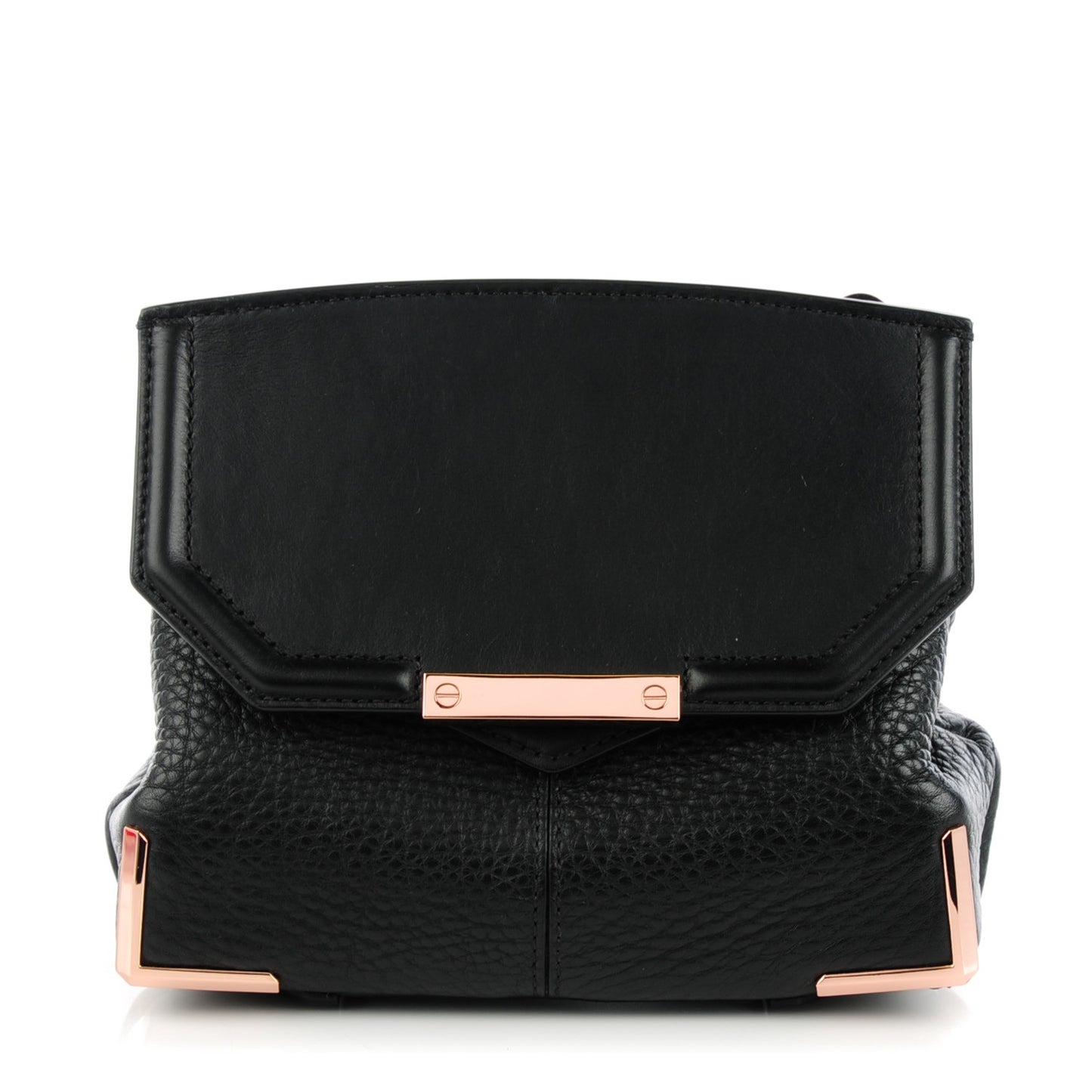 Calfskin Small Marion Soft Black Rose Gold Hardware