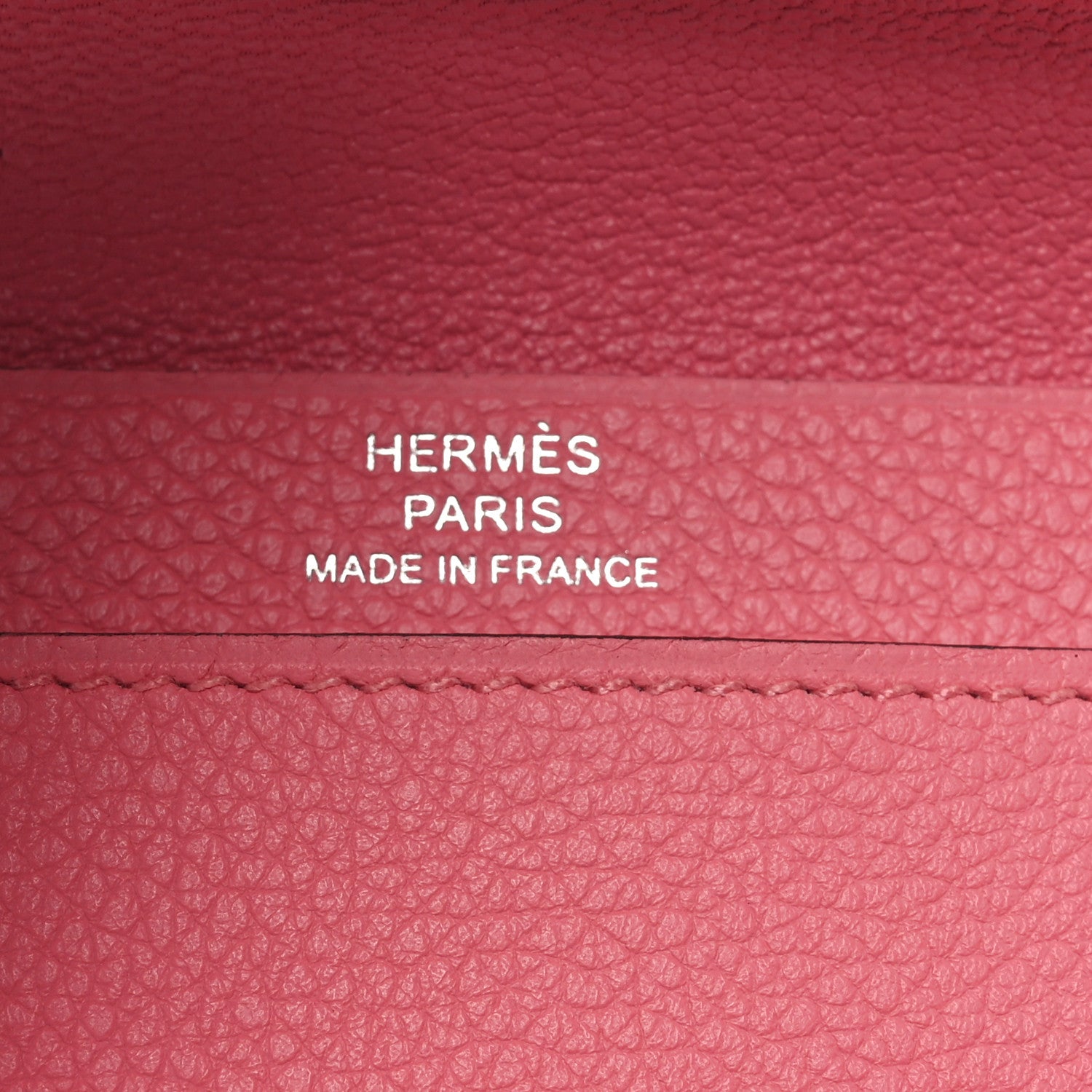 Hermes Evercolor RMS Card Holder Rose Azalee 5 of 6