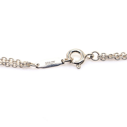 Tiffany Sterling Silver Enamel Infinity Necklace Blue 4 of 6