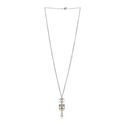 Chanel Pearl CC Drop Necklace Gold 3 of 6