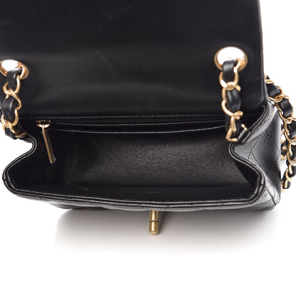 Chanel Lambskin Quilted Mini Square Flap Black 5 of 11