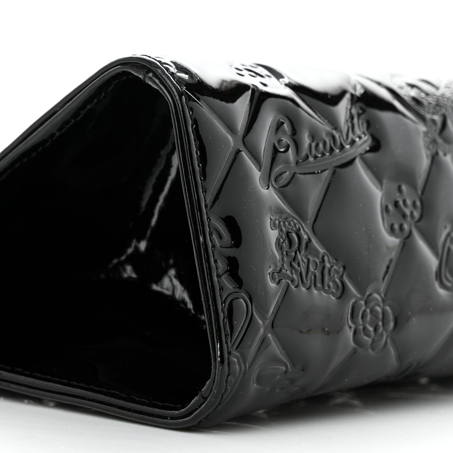 Chanel Patent Calfskin Lucky Symbols Pochette Black 9 of 10