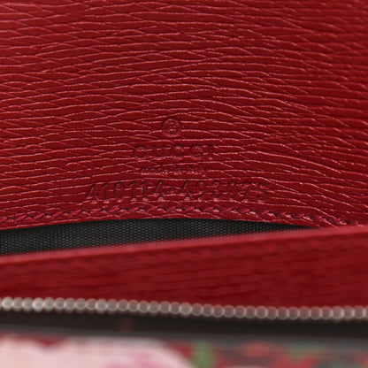 Gucci Calfskin Blooms Print Chain Wallet Romantic Cherry Multicolor 6 of 10