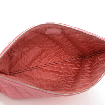 Chanel Caviar Quilted Large Cosmetic Case Rose Pink 5 of 7
