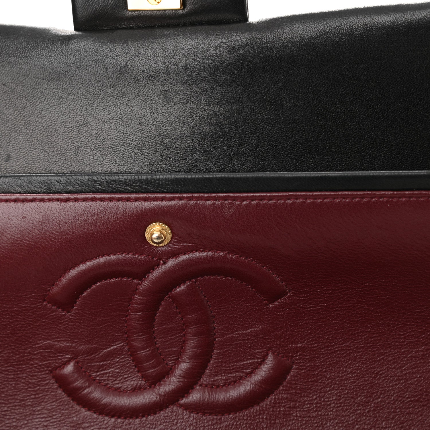 Chanel Lambskin Quilted Medium Double Flap Black 13 of 18