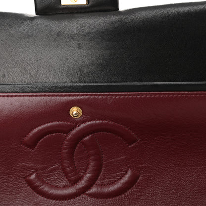 Chanel Lambskin Quilted Medium Double Flap Black 13 of 18