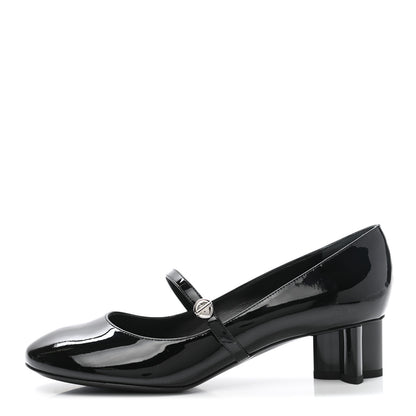 Louis Vuitton Patent Uniformes Silhouette Pumps 37.5 Black 1 of 8