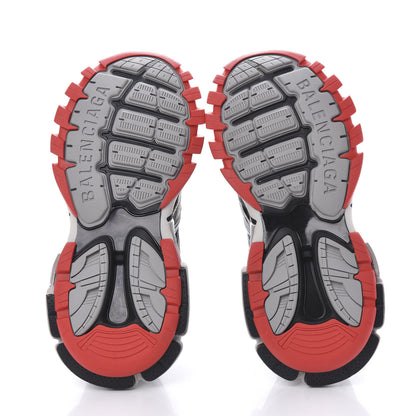 Balenciaga Rubber Mesh Bi-Color Womens Track.2 Open Sneakers 38 Black Grey Red 5 of 9