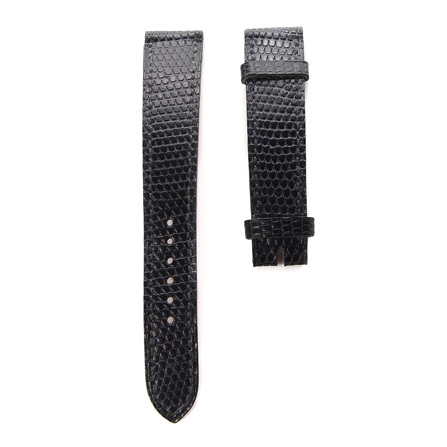 Hermes Lizard 16mm Watch Strap Graphite 1 of 7
