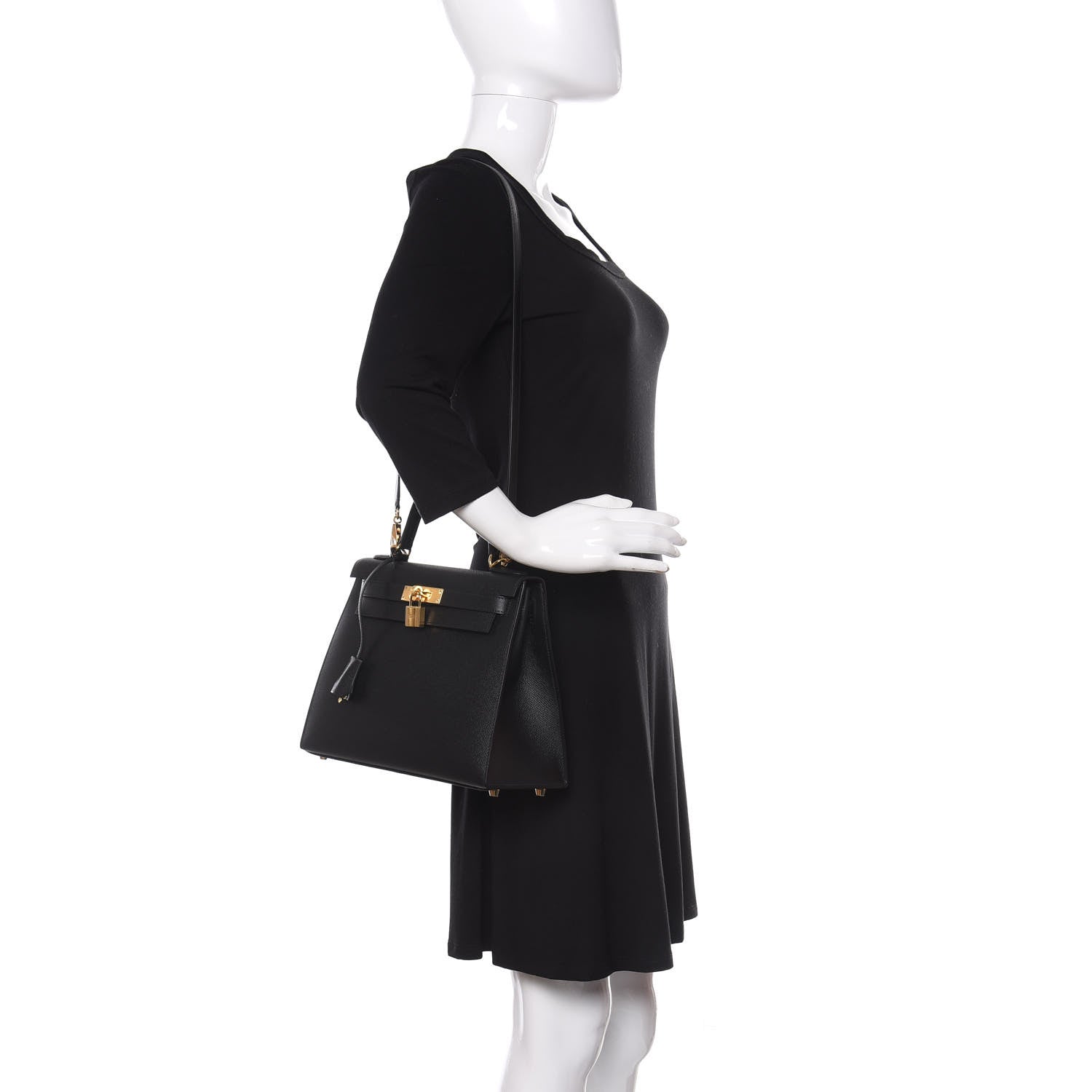 Hermes Epsom Kelly Sellier 28 Black 2 of 11