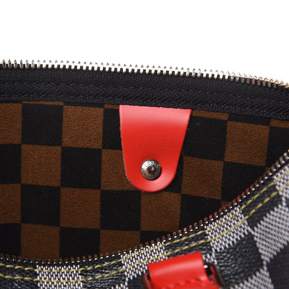 Louis Vuitton Damier Speedy Bandouliere 30 Black White 6 of 9