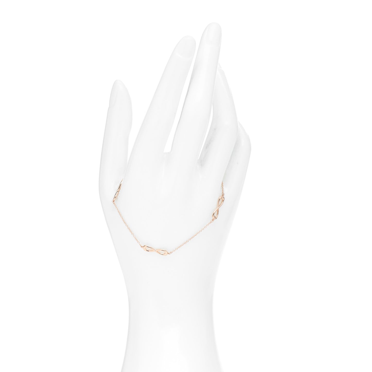 18K Rose Gold Infinity Endless Bracelet
