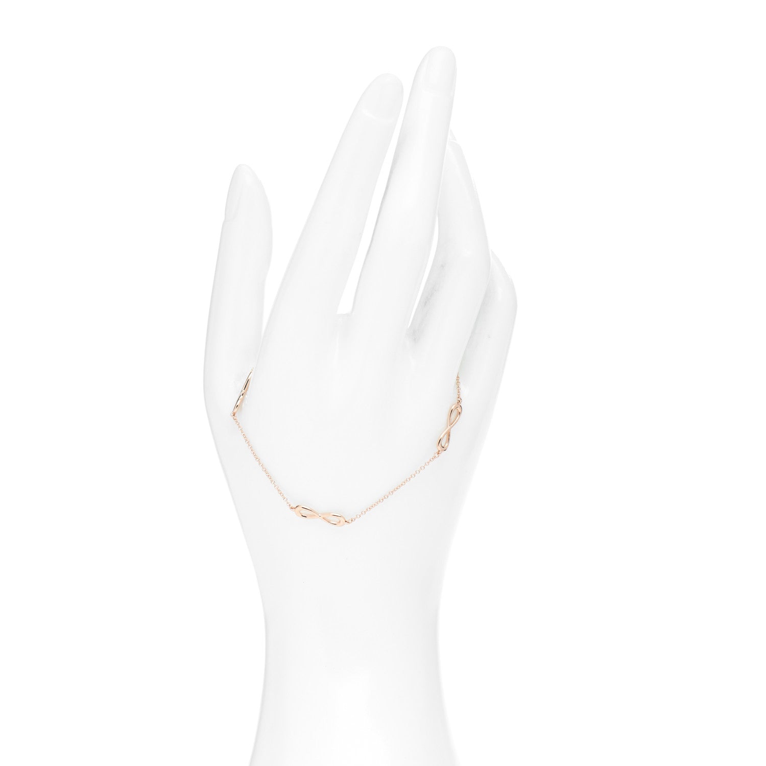 Tiffany 18K Rose Gold Infinity Endless Bracelet 2 of 5