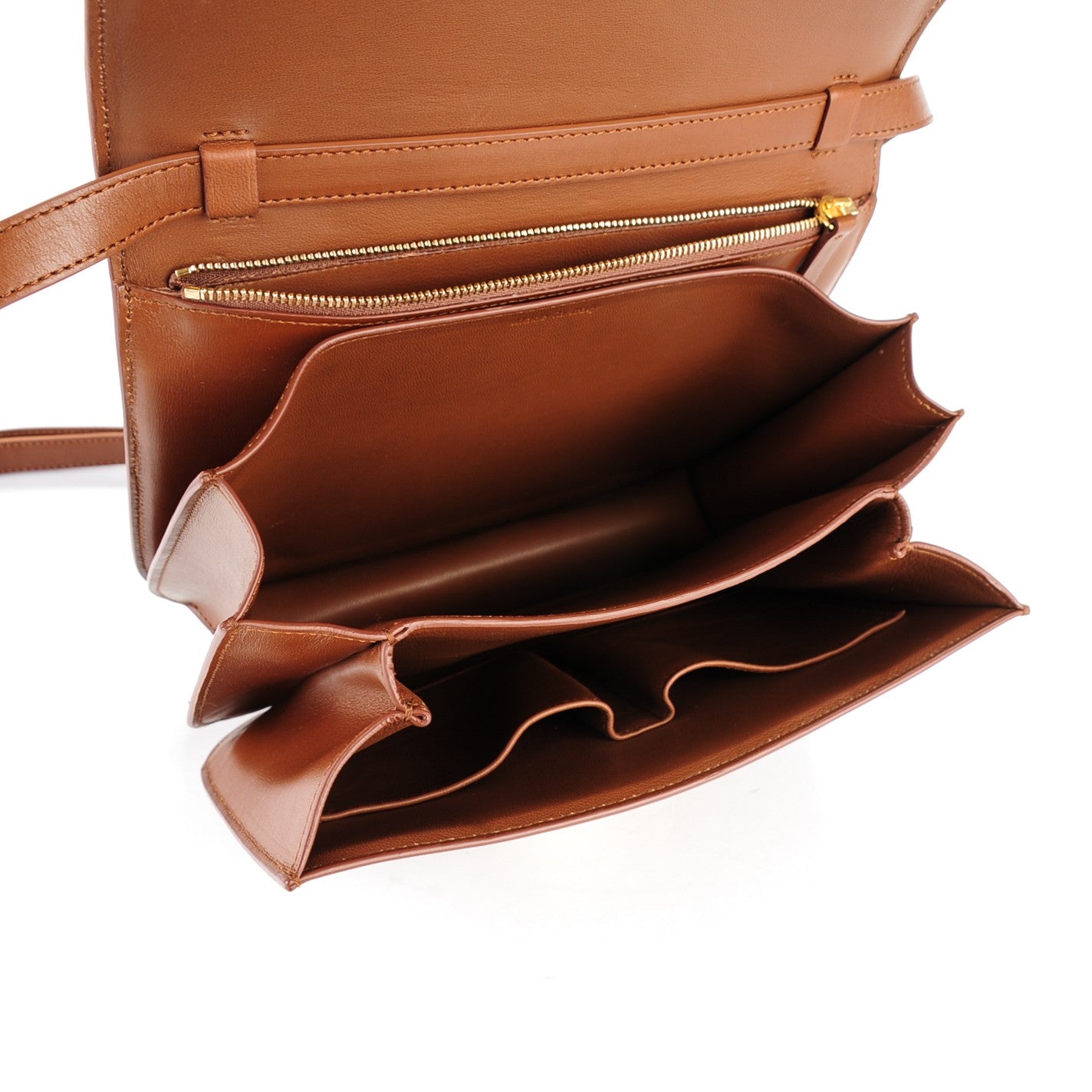 Smooth Calfskin Medium Classic Box Flap Bag Chestnut