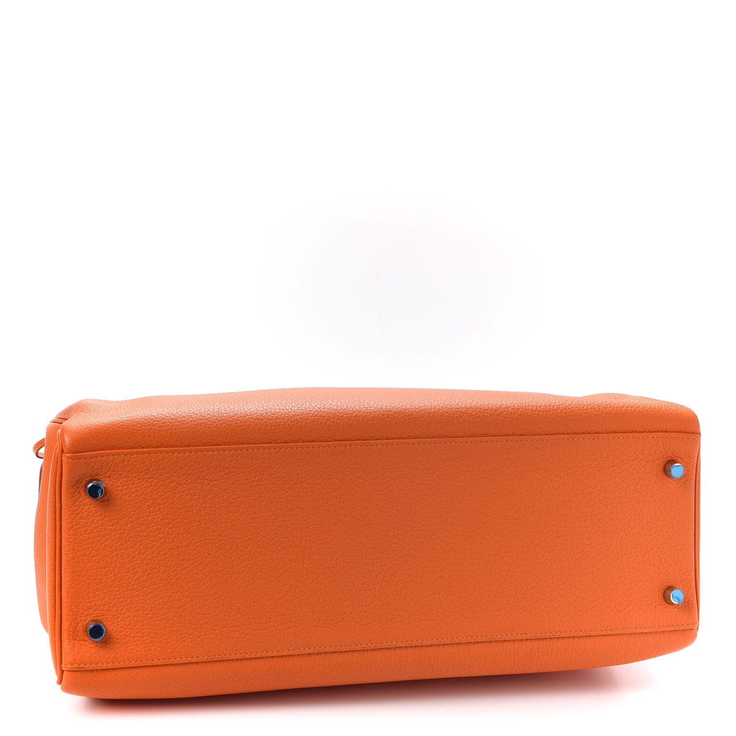 Hermes Taurillon Clemence Kelly Retourne 40 Orange 3 of 8
