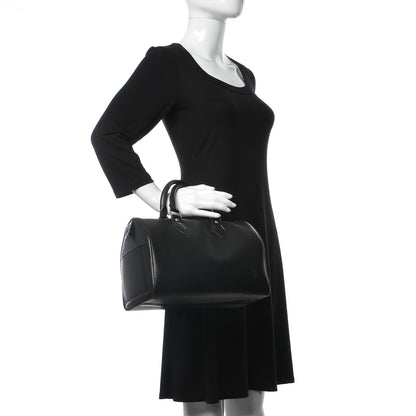 Louis Vuitton Epi Speedy 30 Black 2 of 12