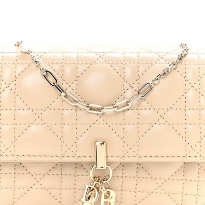 Christian Dior Lambskin Cannage Chain My Dior Daily Chain Pouch Powder Beige 9 of 12