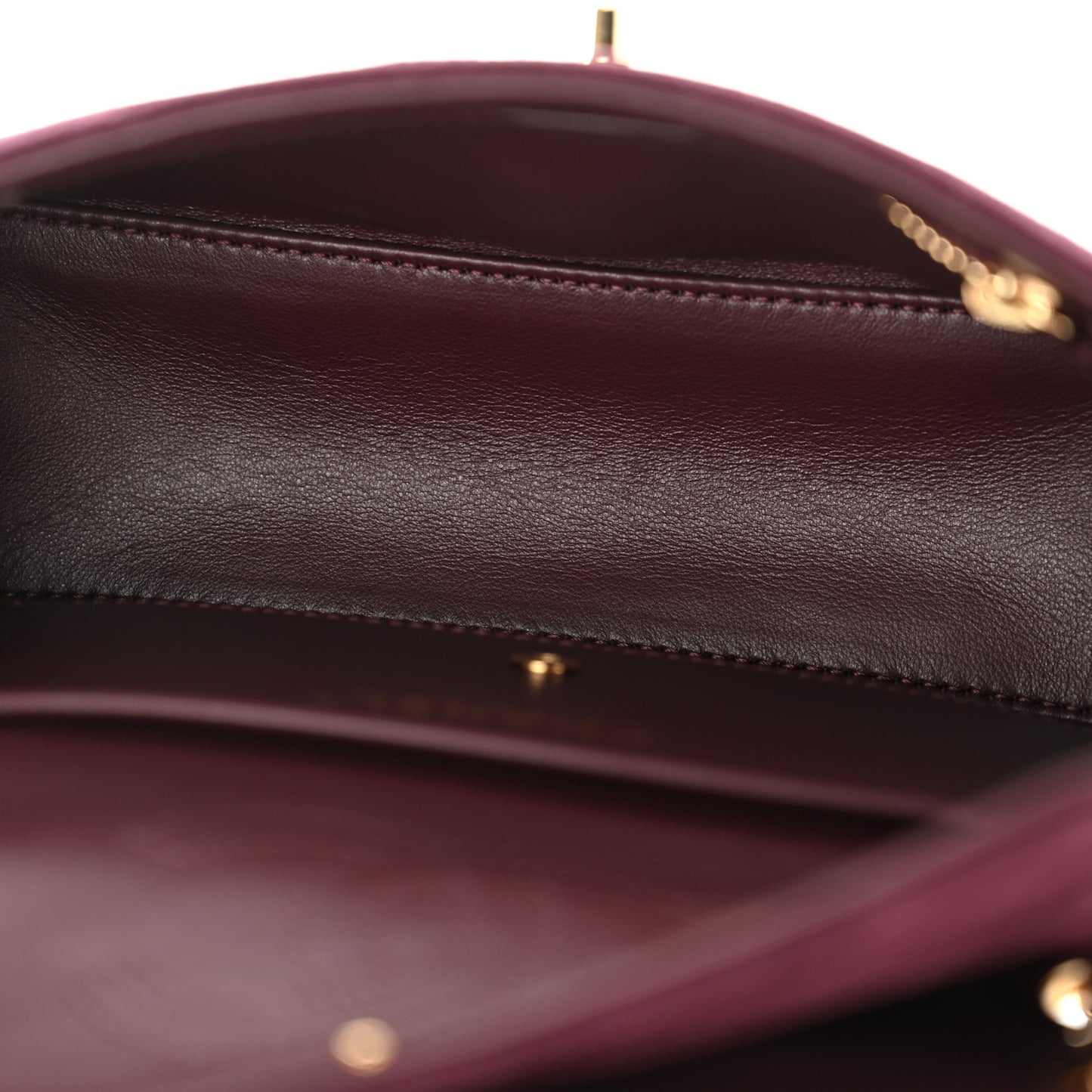 Suede Calfskin Mini Souplissimo Flap Burgundy