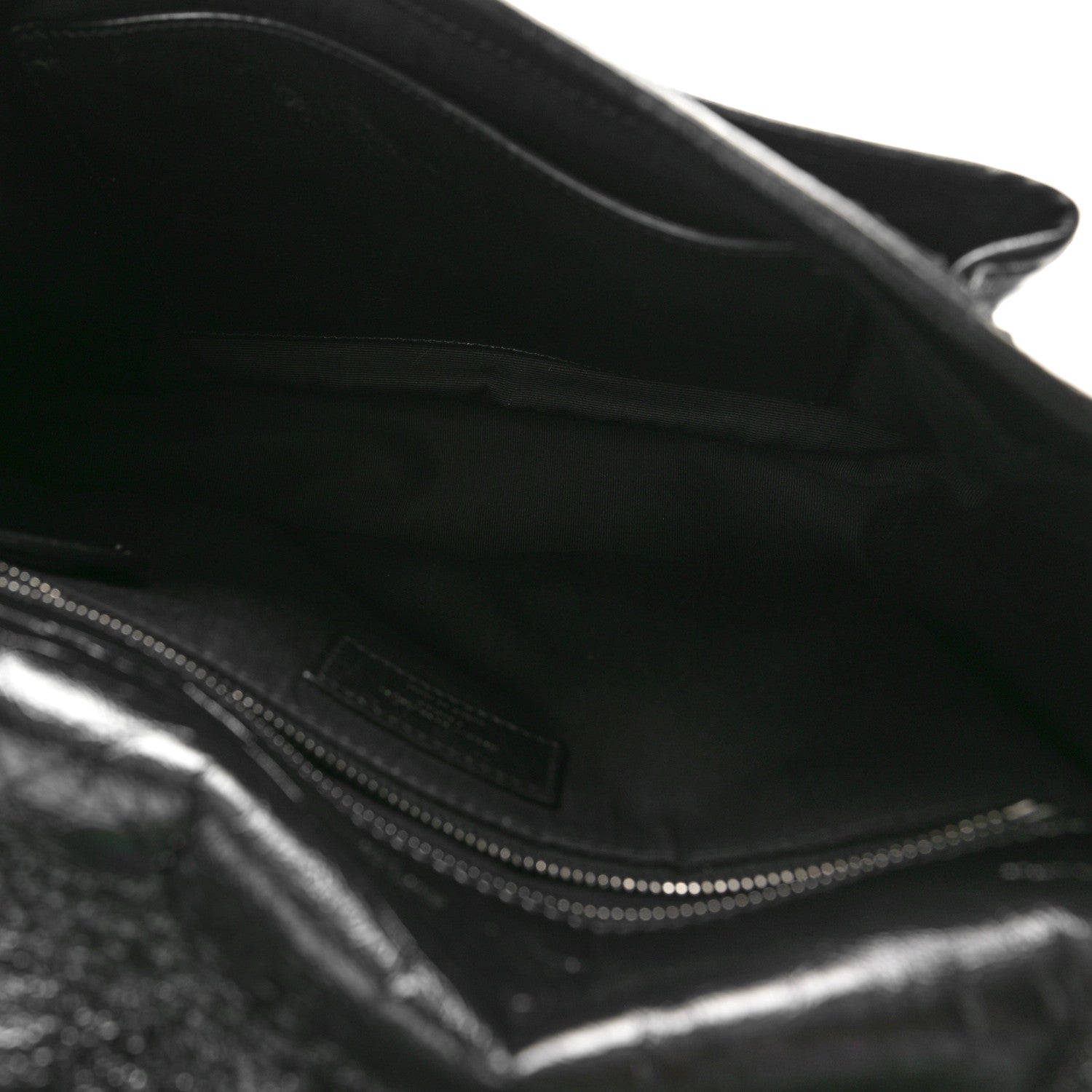 Saint Laurent Crinkled Calfskin Matelasse Monogram Medium Niki Chain Satchel Black 5 of 11