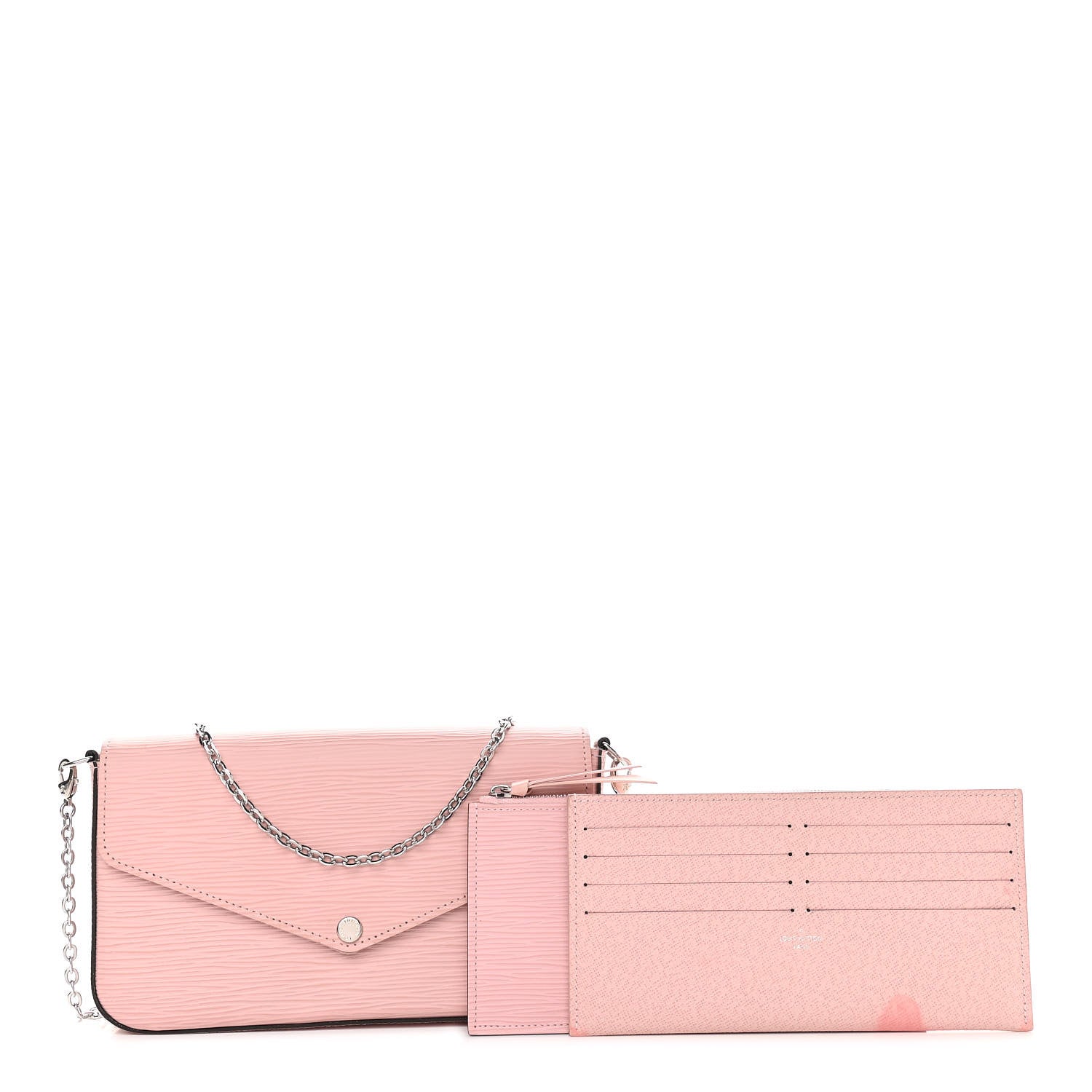 Louis Vuitton Epi Pochette Felicie Rose Ballerine 1 of 12