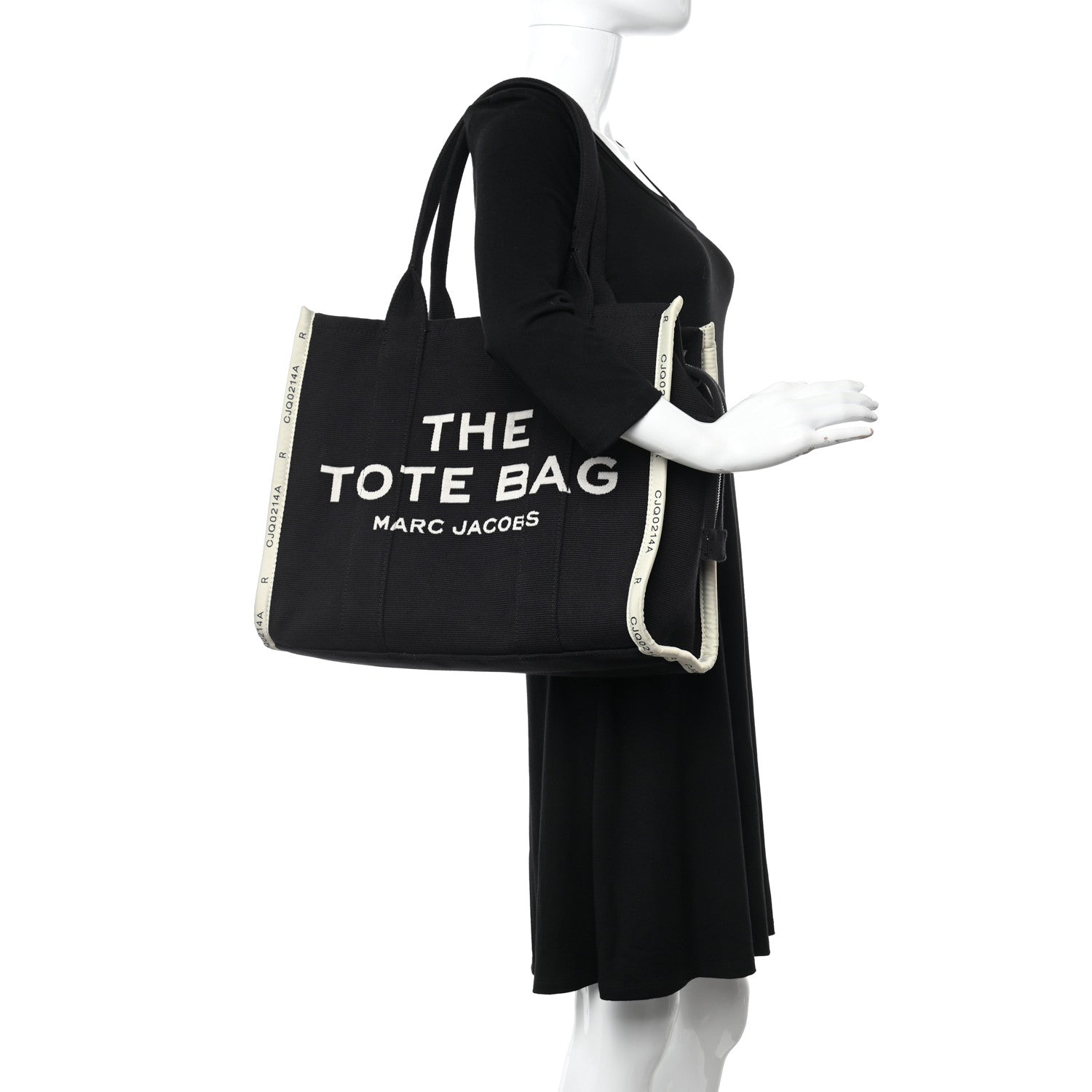 Marc Jacobs Jacquard Large The Traveler Tote Bag Black 2 of 12