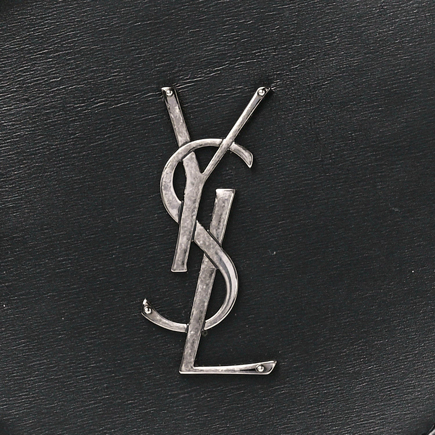 Saint Laurent Calfskin Heart Monogram Crossbody Black 9 of 12
