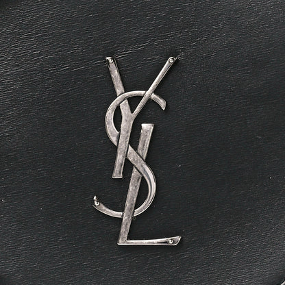 Saint Laurent Calfskin Heart Monogram Crossbody Black 9 of 12