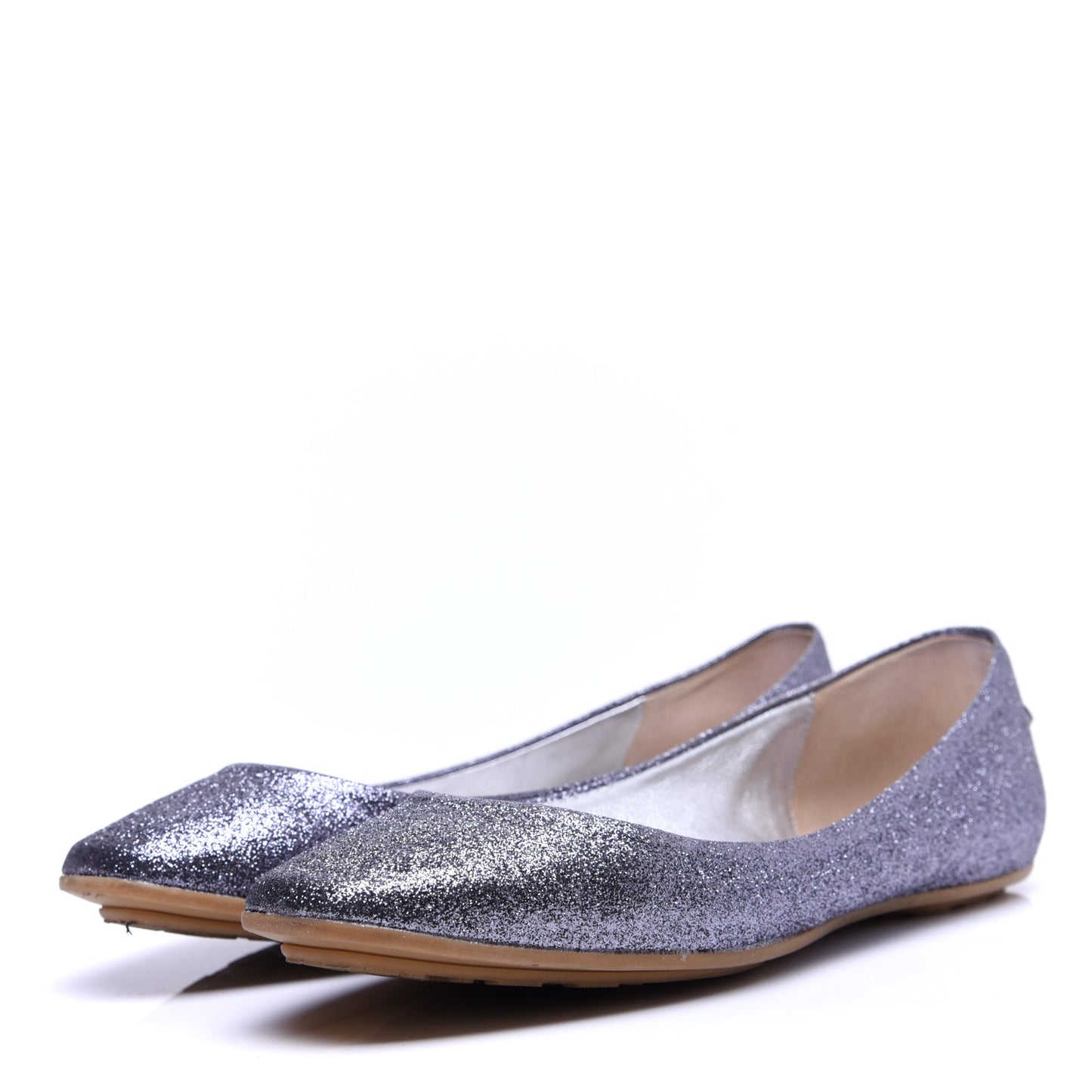 Glitter Flats 37.5 Gunmetal