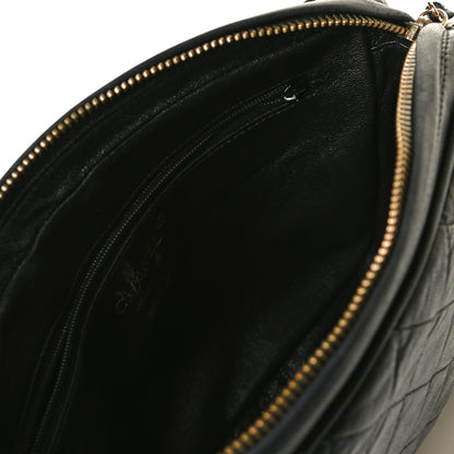 Chanel Lambskin Quilted CC Tassel Camera Case Black 8 of 9