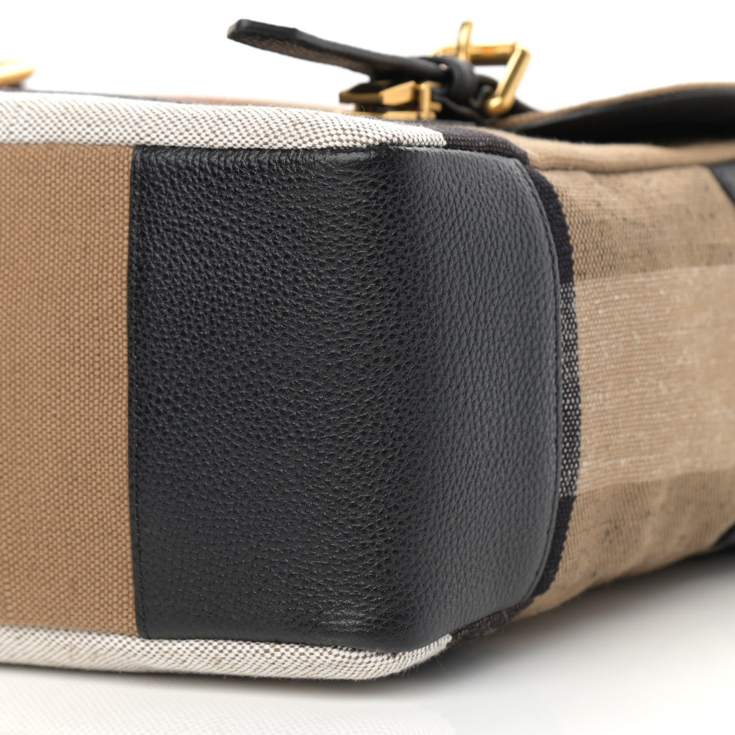 Burberry Canvas Mega Check Small Baildon Messenger Bag Black 10 of 10