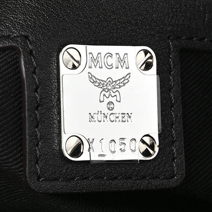 MCM Calfskin Ottomar Monogram Essential Boston Bag Black 6 of 8