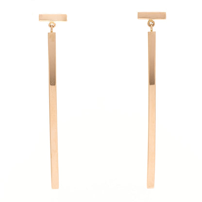 Tiffany 18K Rose Gold T Bar Earrings 1 of 5