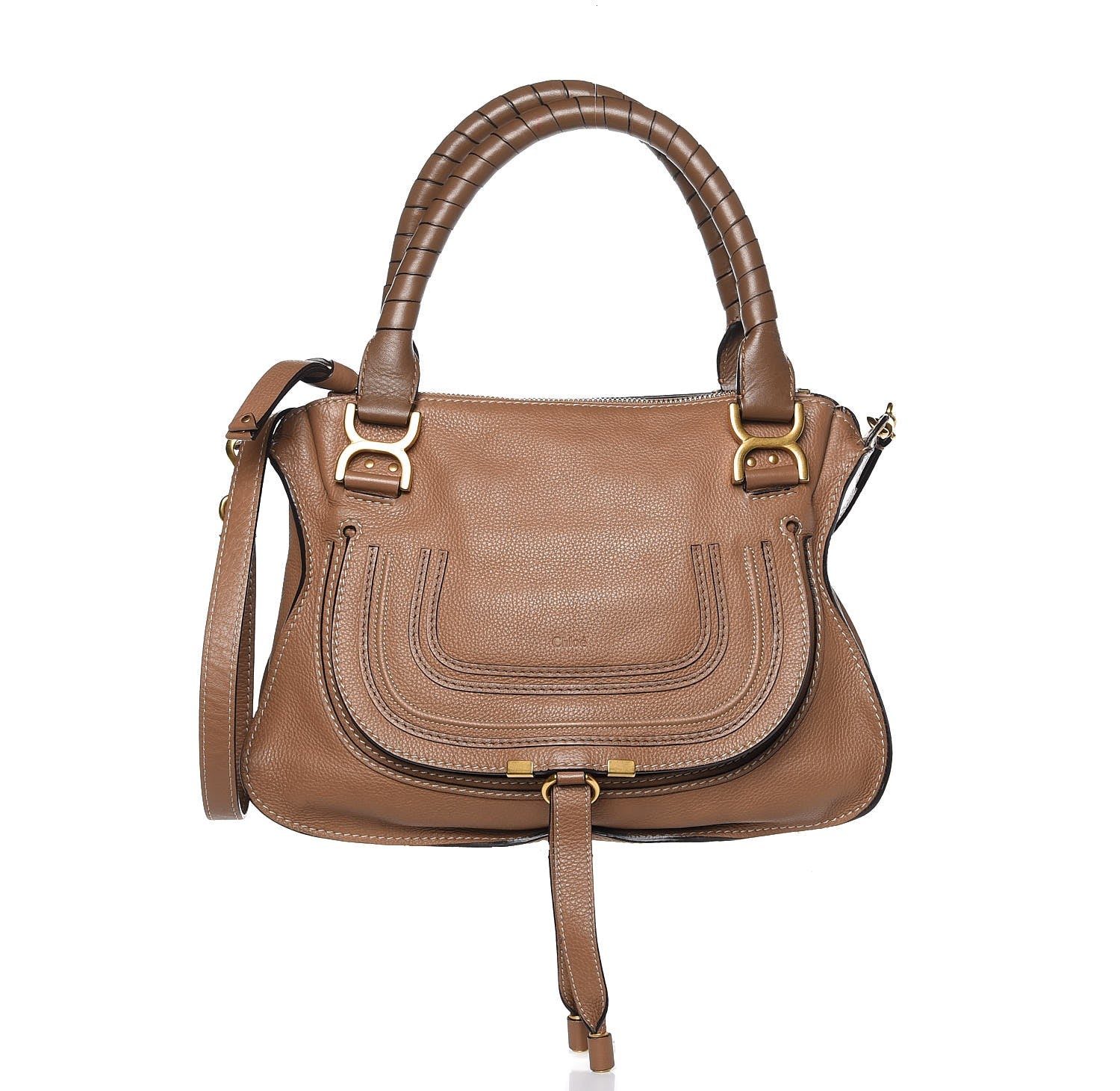 Chloe Calfskin Medium Marcie Satchel Nut 1 of 16