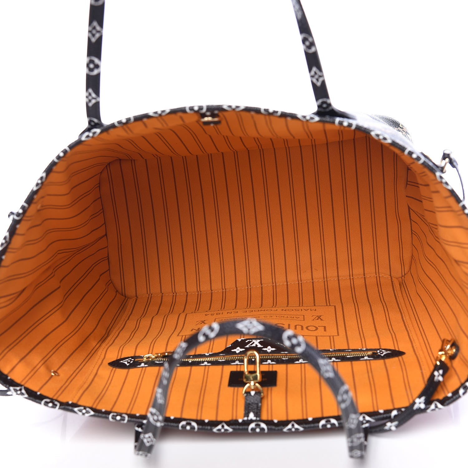 Louis Vuitton Monogram Giant Jungle Neverfull MM Black 6 of 12