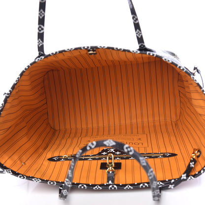 Louis Vuitton Monogram Giant Jungle Neverfull MM Black 6 of 12