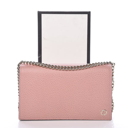 Gucci Dollar Calfskin Medium Betty Chain Wallet Soft Pink 10 of 10
