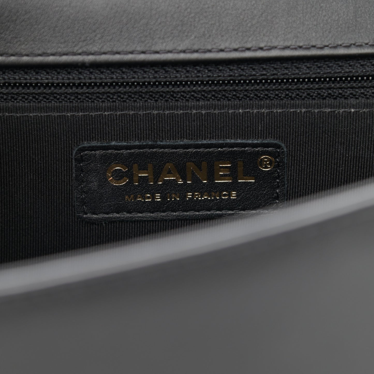 Calfskin Chevron Quilted New Medium Boy Flap Black