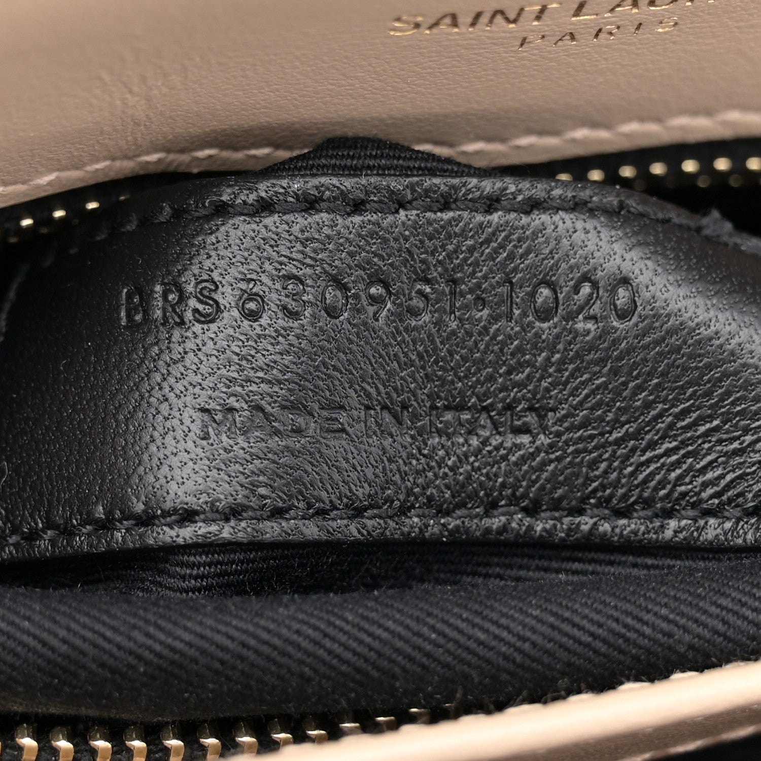 Saint Laurent Calfskin Y Quilted Monogram Toy Loulou Crossbody Bag Dark Beige 7 of 11