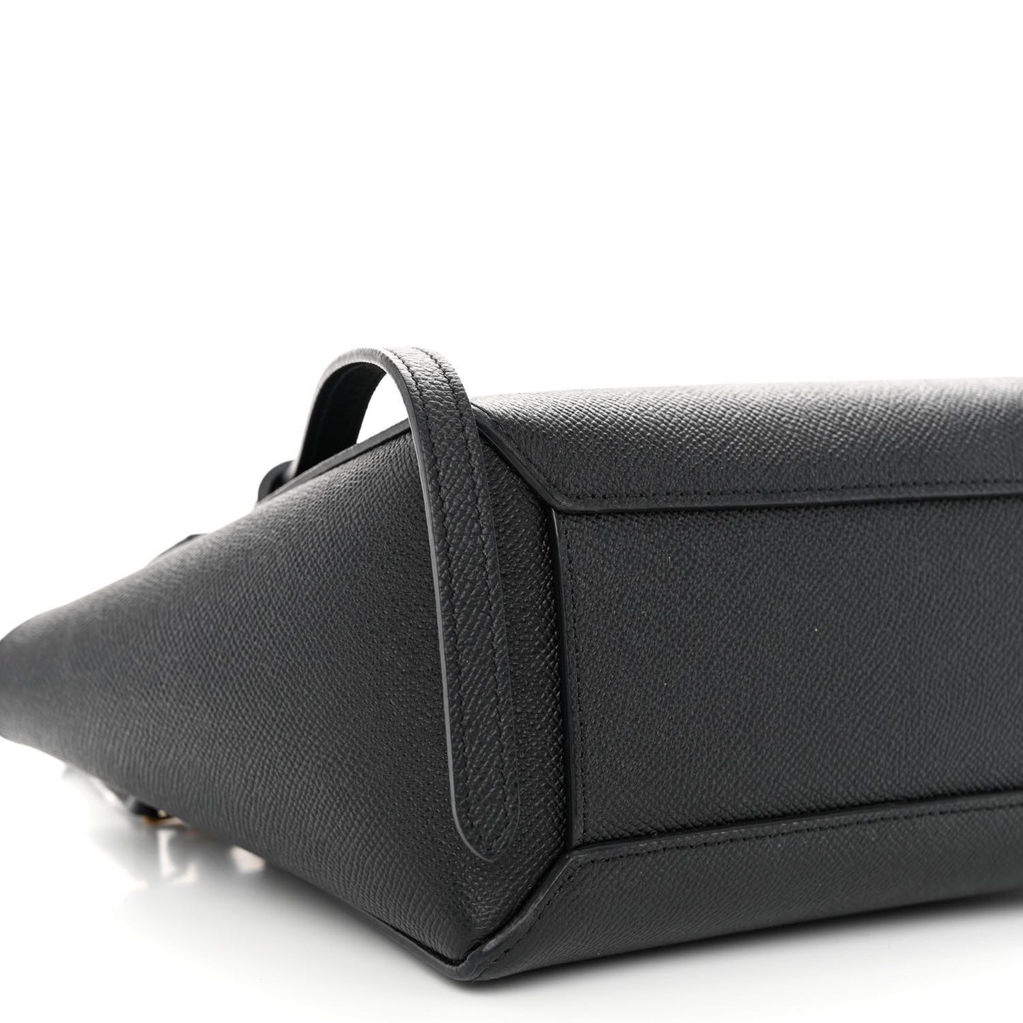 Grained Calfskin Nano Belt Bag Black