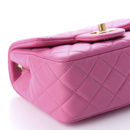 Chanel Lambskin Quilted Mini Pearl Crush Flap Pink 6 of 11