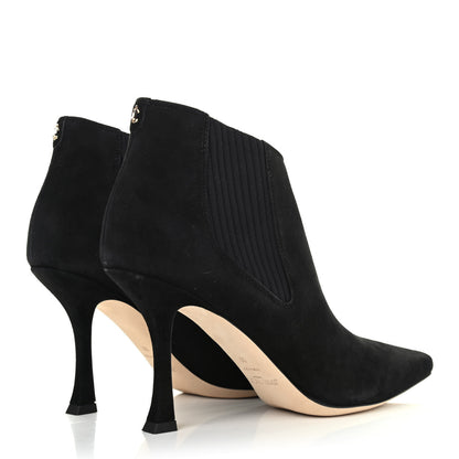 Jimmy Choo Suede Maiara 90 Ankle Boots 39 Black 3 of 4