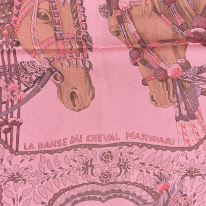 Hermes Silk Dip Dye La Danse Du Cheval Marwari Scarf 90 4 of 5