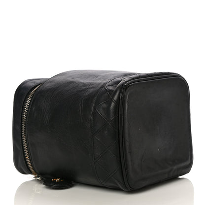 Chanel Lambskin Vanity Cosmetic Case Black 4 of 20