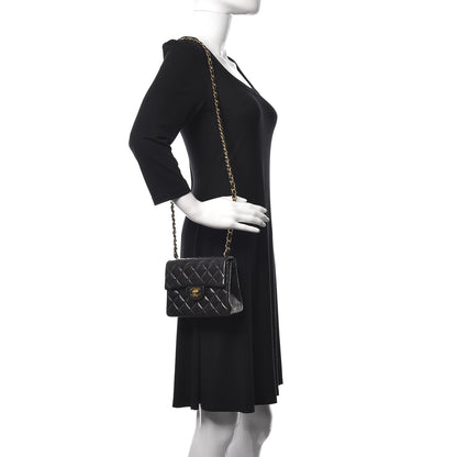Chanel Lambskin Quilted Mini Square Flap Black 2 of 17