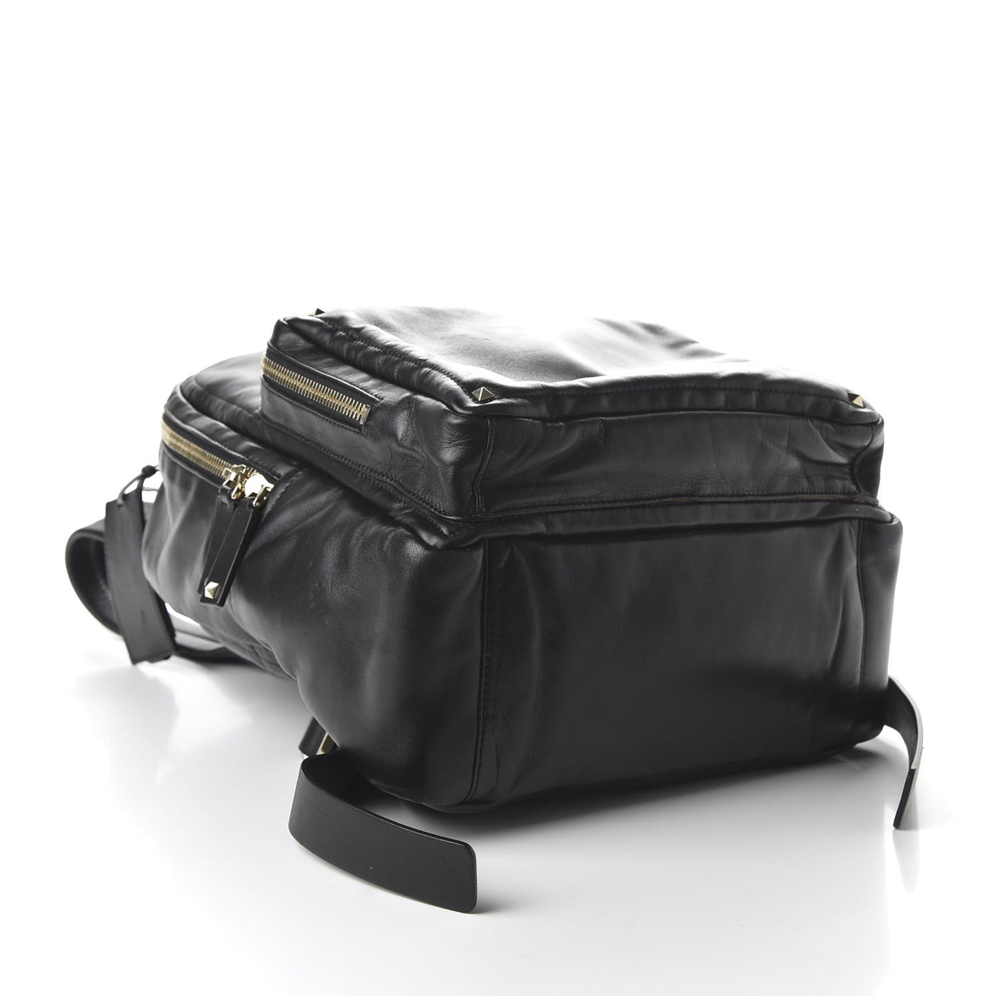 Calfskin Rockstud Backpack Black