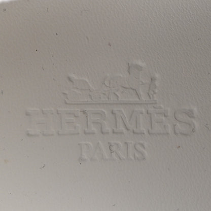 Hermes Calfskin Womens Athlete Sneakers 38 White Multicolor 7 of 9