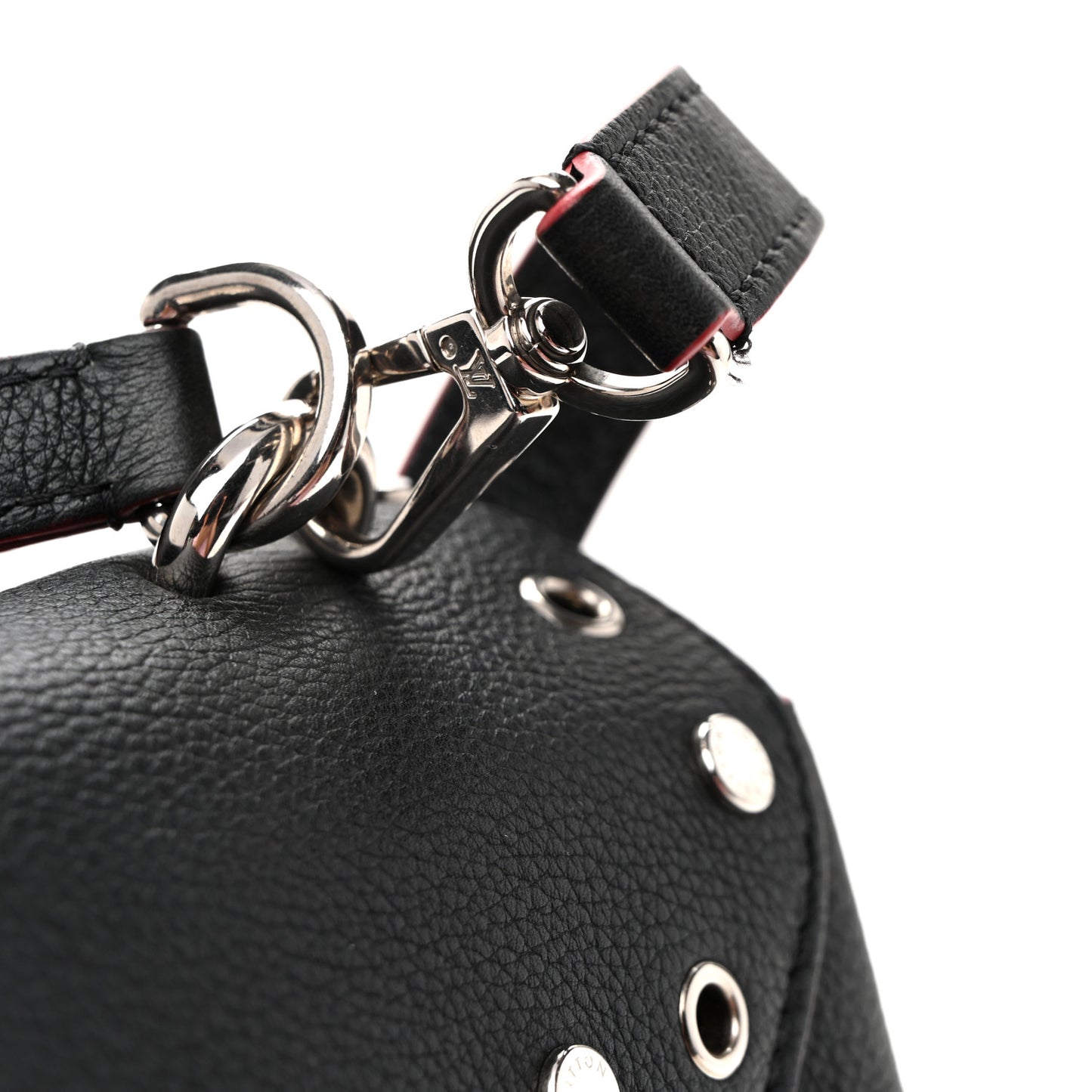 Soft Calfskin My Lockme Rivets Black