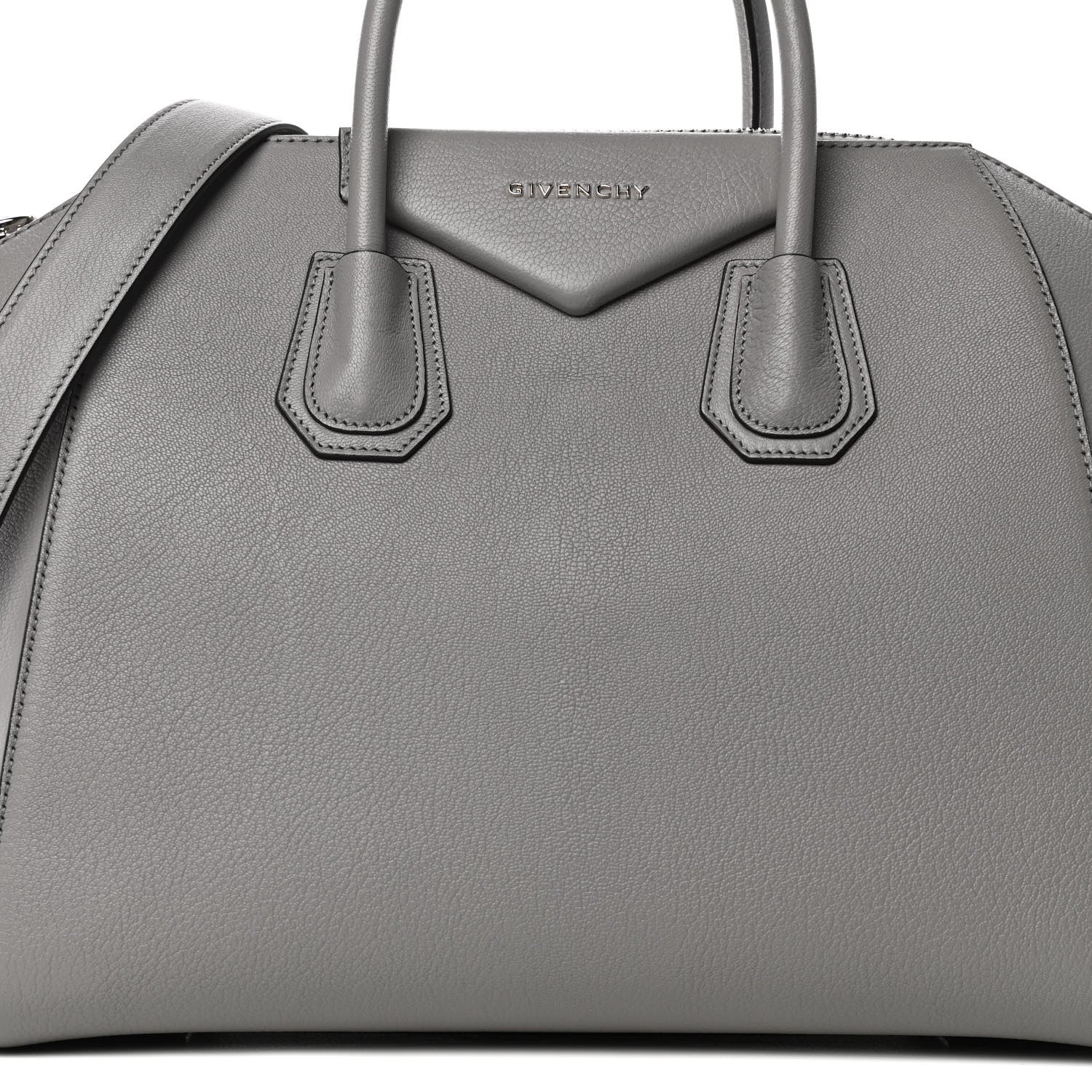 Givenchy Sugar Goatskin Medium Antigona Light Grey 9 of 17